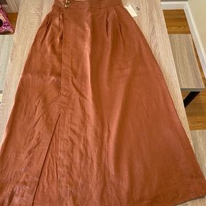 Urban Outfitters high waist cedar linen skirt. Size 0